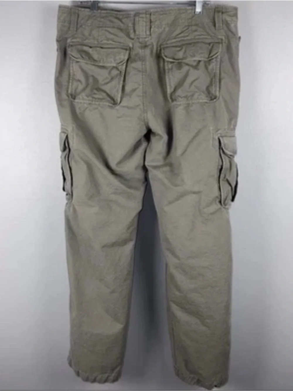 L.L Bean Lined Pants 38x34 (*actual 38x33) Gray Ripstop Utility Tactical Cargo